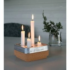 Beste Bewertungen von ? Born In Sweden Stumpastaken Fyran Kerzenhalter - Höhe 4 Cm - Tiefe 16 Cm - Länge 16 Cm - Aluminium Matt ? -Applicata-shop unnamed file 813