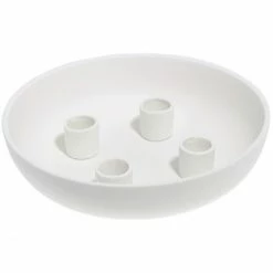 Angebote ✨ Storefactory GRANHOLMEN Kerzenhalter - Ø 21 Cm - Höhe 5 Cm - White ⌛